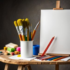 Personas dibujando y pintando en un parque